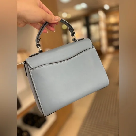 NWT！COACH MORGAN TOP HANDLE SATCHEL IN SIGNATURE CHAMBRAY（COACH CH142）